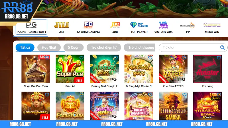 Slot game nổ hũ tại RR88 với tỷ lệ trúng cực cao