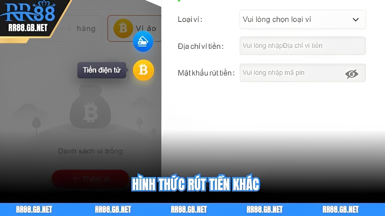 Hình thức rút tiền khác